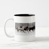 2 Couleurs Tasse des chevaux 01 (Gauche)