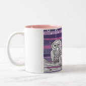 2 Couleurs Tasse des hiboux 8 (Gauche)