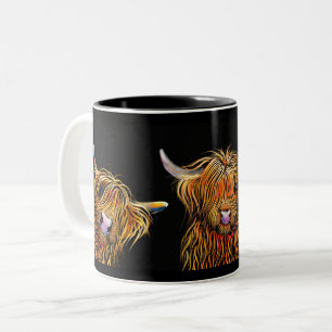 2 Couleurs Tasse des montagnes de vache "les SCoTTieS" PAR S