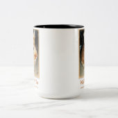 2 Couleurs Tasse désapprobatrice de lapin (Centre)