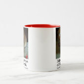 2 Couleurs Tasse désapprobatrice de ton du lapin deux (Centre)