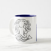 2 Couleurs Tasse d'escalier de sirène (Devant gauche)