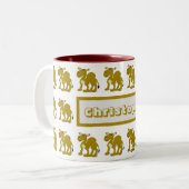 2 Couleurs Tasse Design Chameau Dromadaire (Devant gauche)