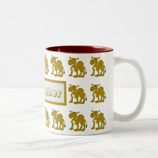 2 Couleurs Tasse Design Chameau Dromadaire (Droit)