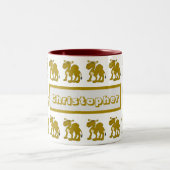 2 Couleurs Tasse Design Chameau Dromadaire (Centre)