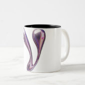 2 Couleurs Tasse design "Liquid V Reflection" (Devant droit)