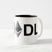 2 Couleurs Tasse d'Ethereum de #HODL (Devant droit)