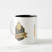 2 Couleurs Tasse d'étiquette de John Singer Sargent (Devant gauche)