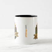 2 Couleurs Tasse d'étiquette de John Singer Sargent (Centre)