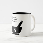 2 Couleurs Tasse d'étudiant de pharmacie (Devant droit)