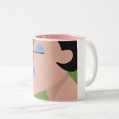 2 COULEURS TASSE DEUX FOIS EMBRASSÉE (Devant droit)