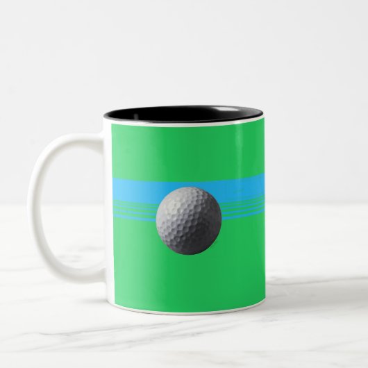 2 Couleurs Tasse deux tons noire Balle de Golf (Gauche)
