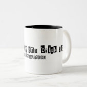 2 Couleurs Tasse d'exposition de Chrissy et de Brian (Devant droit)