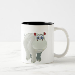2 Couleurs tasse d'hippopotame