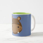 2 Couleurs Tasse d'hippopotame (Devant droit)