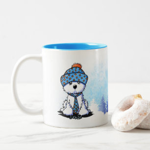 2 Couleurs Tasse d'hiver Coton de Tulear KiniArt