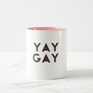 2 Couleurs Tasse d'HOMOSEXUEL de YAY !