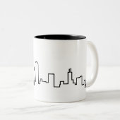 2 Couleurs Tasse d'horizon de Chicago (Devant droit)