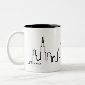 2 Couleurs Tasse d'horizon de Chicago (Gauche)