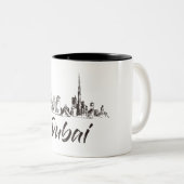 2 Couleurs Tasse d'horizon de Dubaï (Devant droit)