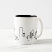2 Couleurs Tasse d'horizon de NYC (Devant droit)
