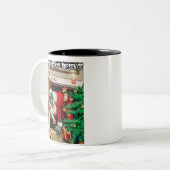 2 Couleurs Tasse d'horreur de Noël de zombi (Devant gauche)