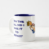 2 Couleurs Tasse d'humour (Devant gauche)