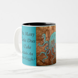 2 Couleurs Tasse d'humour de poulpe