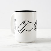 2 Couleurs Tasse d'I [sifflement] Derby (Devant gauche)