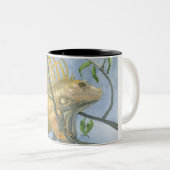 2 Couleurs Tasse d'iguane d'or (Devant droit)