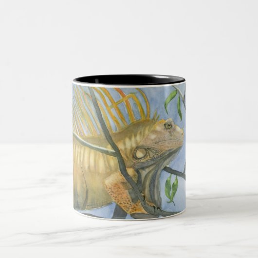 2 Couleurs Tasse d'iguane d'or (Centre)