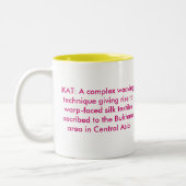 2 Couleurs Tasse d'Ikat Karen (Gauche)