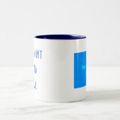 2 Couleurs tasse d'iKnit (bleue) (Centre)
