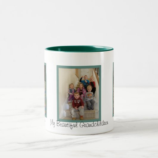 2 Couleurs Tasse d'image de famille (Centre)