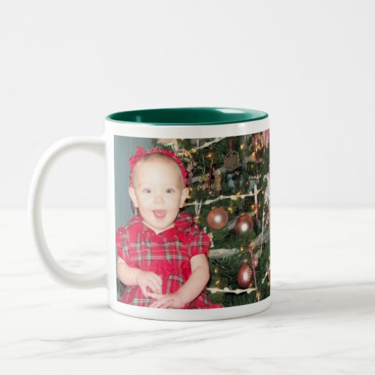 2 Couleurs Tasse d'image de Noël (Gauche)