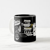 2 Couleurs Tasse d'image de roadster (Devant gauche)