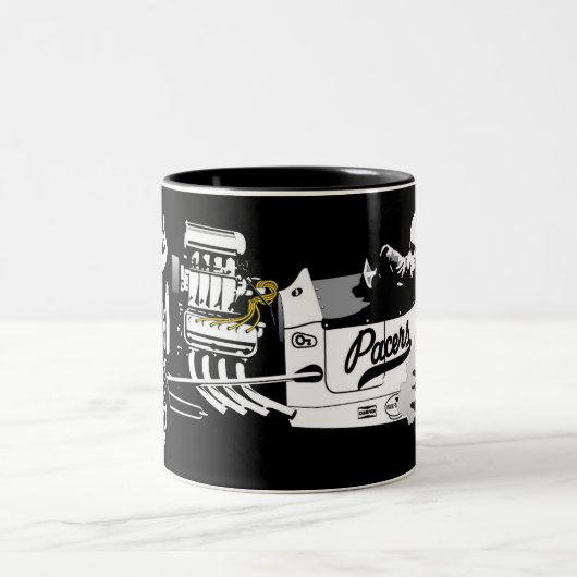 2 Couleurs Tasse d'image de roadster (Centre)