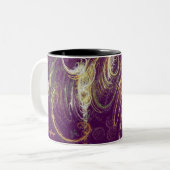 2 Couleurs Tasse d'imaginaire de prune (Devant gauche)