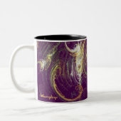 2 Couleurs Tasse d'imaginaire de prune (Gauche)