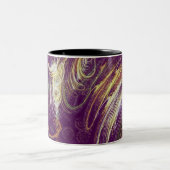 2 Couleurs Tasse d'imaginaire de prune (Centre)