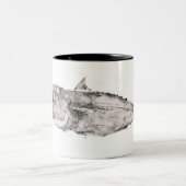 2 Couleurs Tasse d'impression de thon (Centre)