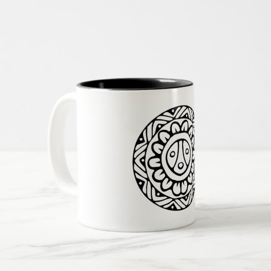 2 Couleurs Tasse d'indigène de Borikén (Devant gauche)