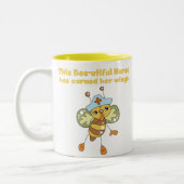 2 Couleurs Tasse d'infirmière d'Abeille-utiful (Gauche)