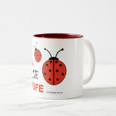 2 Couleurs Tasse d'insecte (Devant droit)