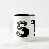 2 Couleurs Tasse d'inspecteur (Devant gauche)