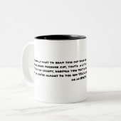 2 Couleurs Tasse d'insulte (Devant gauche)