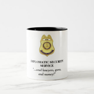 2 Couleurs Tasse diplomatique de service de sécurité -