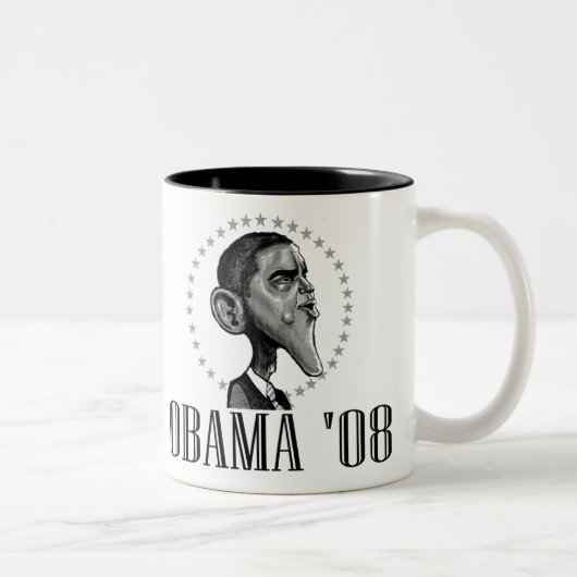 2 Couleurs Tasse d'Obama '08 (Droit)