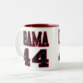 2 Couleurs Tasse d'Obama 44 (Devant gauche)