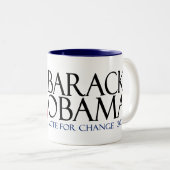 2 Couleurs Tasse d'Obama (beaucoup styles de tasse (Devant droit)